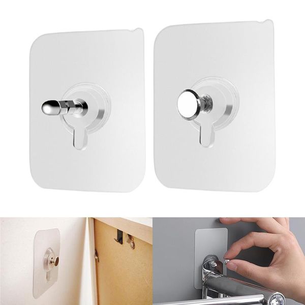 

hooks & rails 4pcs wall decorative painting po frame hanging hook bathroom strong suction cup sticking nail minimalist key