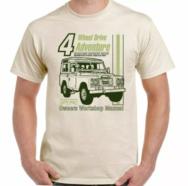 

4x4 manual haynes style shirt mens funny 90 110 svx rover top, White;black