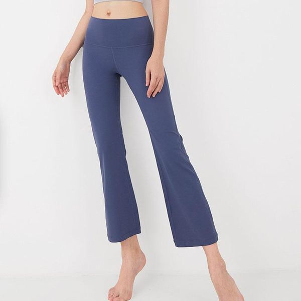

yoga outfit pants flared with pocket high waist black seamless leggings sport women fitness push up sweatpants gym clothing for