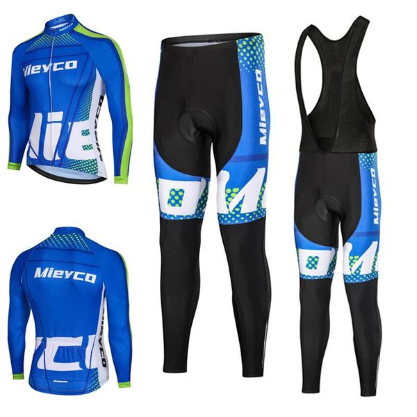 

racing sets men's cycling jersey suit 2021 pro team sport man tights roupa ciclismo outdoor riding bike mtb set long sleeve bicycle clo, Black;blue