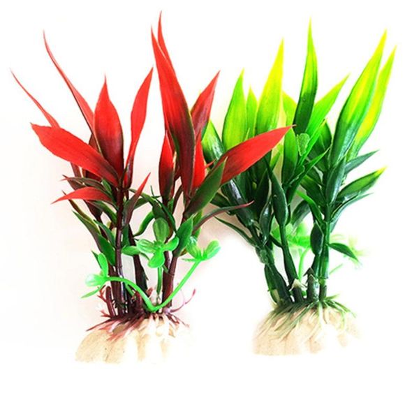 

decorations plastic submarine artificial green plant fish tank underwater grass aquarium aquatic ornament landscape decor accessory bonsai