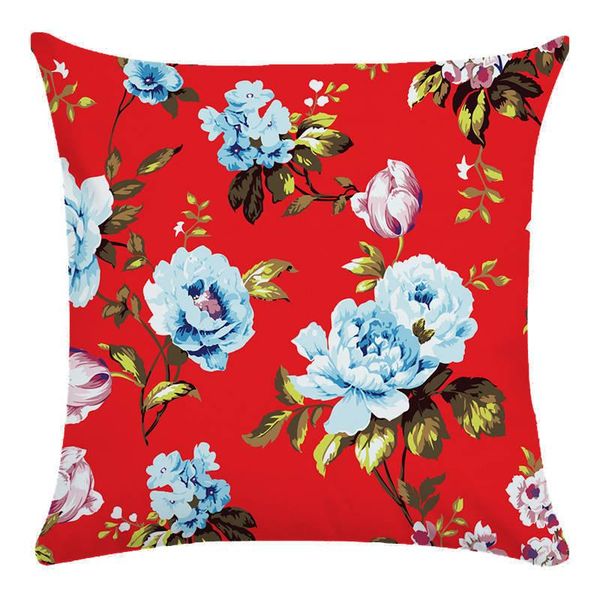 

flowers printing cushions cover home decor short plush pillows decorative throw super soft pillow cushion/decorative