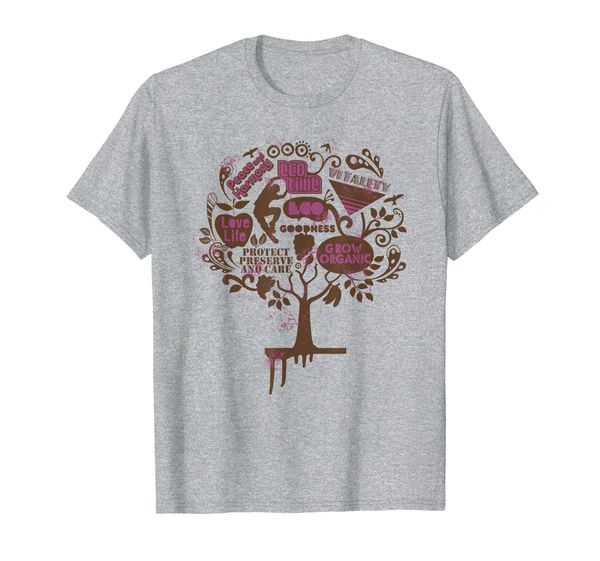 

eco time grow organic love life t-shirt, White;black