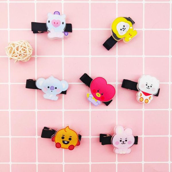 

keychains hbtsj21 youth group clips, hairpins, accessories, the same cute baby series, peripheral fringe clips, Silver