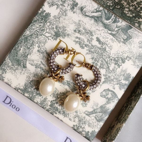 

special offer 70% off luxury jewelry dijia's new geometric trefoil pearl earrings for 21 years apoz, Golden