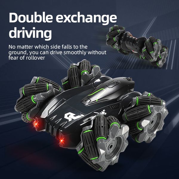 

rc stunt car 2.4g rampage drifting double-sided driving four-wheel drive stunt off-road climbing speed racing remote control toys