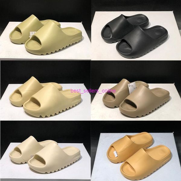 

foam runner slipper sandal shoes men 2021 women triple black white red desert sand bone resin outdoor slides flip sandals