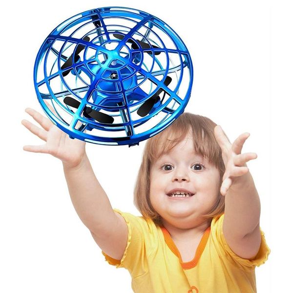Controllo manuale Mini UFO Toy Induction Drone LED light Quadcopter volante giocattolo palla kid fabbrica all'ingrosso 3 modalità aereo