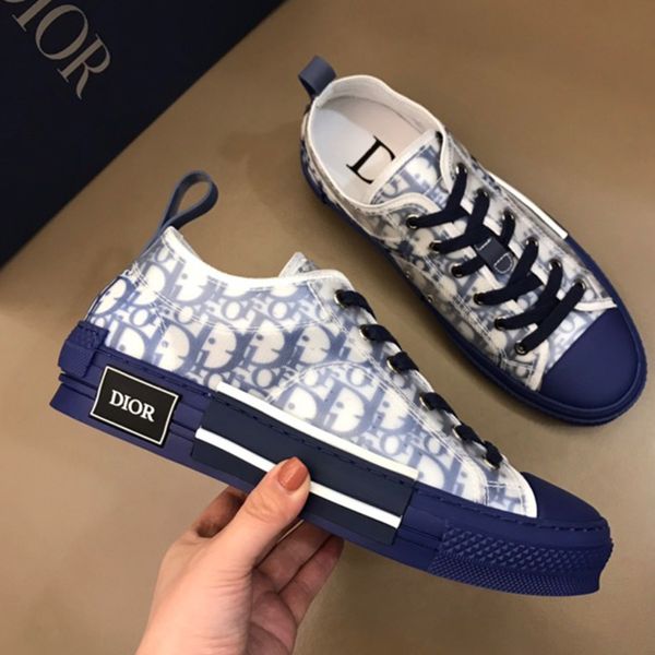 

quality dior shoes b 23 oblique technology canvas trainers sneakers men women fashion breathable outdoor platform flat casual trainer sneake