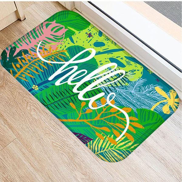

creative flower suede anti-slip bath mat bathroom kitchen bedroon floor home entrance rugs kids prayer 40*60cm dd263 mats