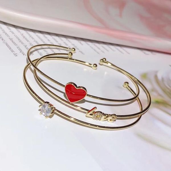 

designer fashion copper jewelry 3a cubic zirconia party bangle, Black