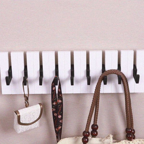 

hangers & racks fashion piano design 5 /7 hooks towel hat coat clothes wall mount rack hanger