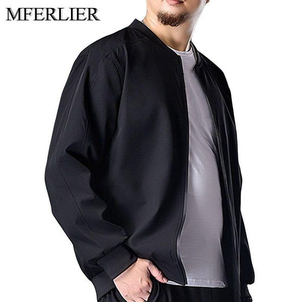 

men's jackets spring autumn men 7xl 6xl 5xl bust 139cm loose, Black;brown