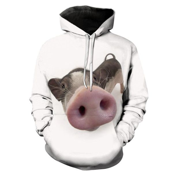 

men's hoodies & sweatshirts 2021 summer 3d printed animal pattern hooded sweatshirt outdoor leisure street fashion cool man's, Black