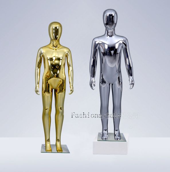

nice shiny golden child style mannequin customized, Khaki