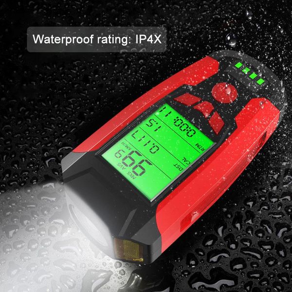 

waterproof usb charging bicycle lamp xpe+cob front cycling light bike code and horn function lights