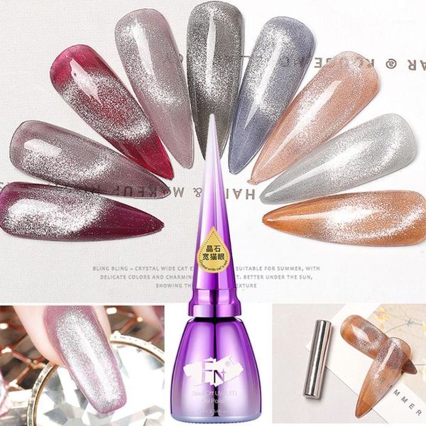 

shining glitter cat eye gel nail polish smoothie soak off spar wide varnish potherapy glue manicure tools1, Red;pink
