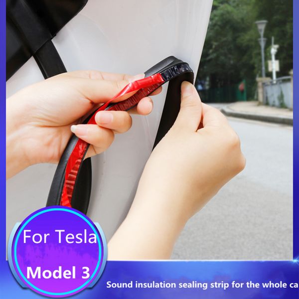 

applicable to tesla model 3 windproof and noise reduction kit, car sealing strip, door sound insulation strip upgrade, whole dust-proof rubb