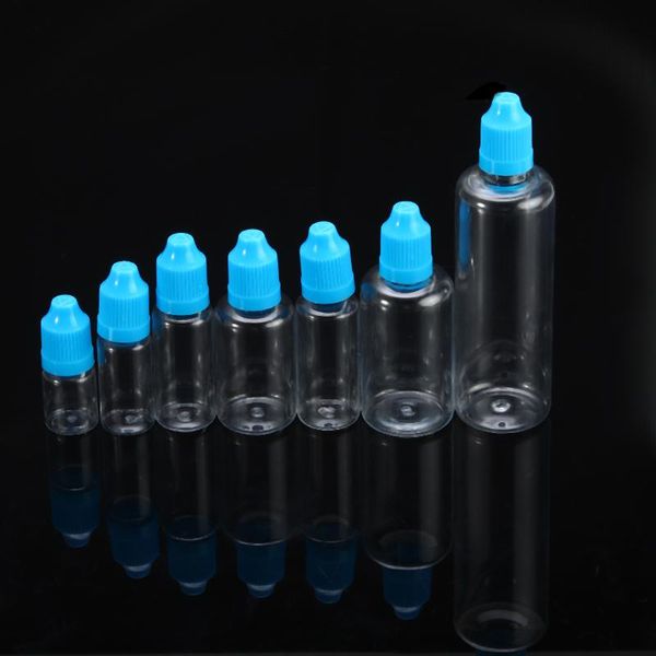 

storage bottles & jars 5/10/15/20/30/50/100ml empty clear squeezable dropper eye liquid plastic sample refillable dropping