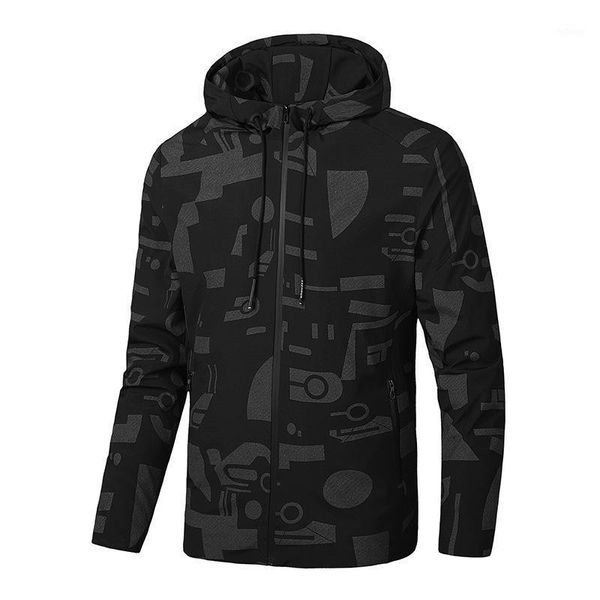 

men's jackets pattern thin jacket spring and autumn coat large men, Black;brown