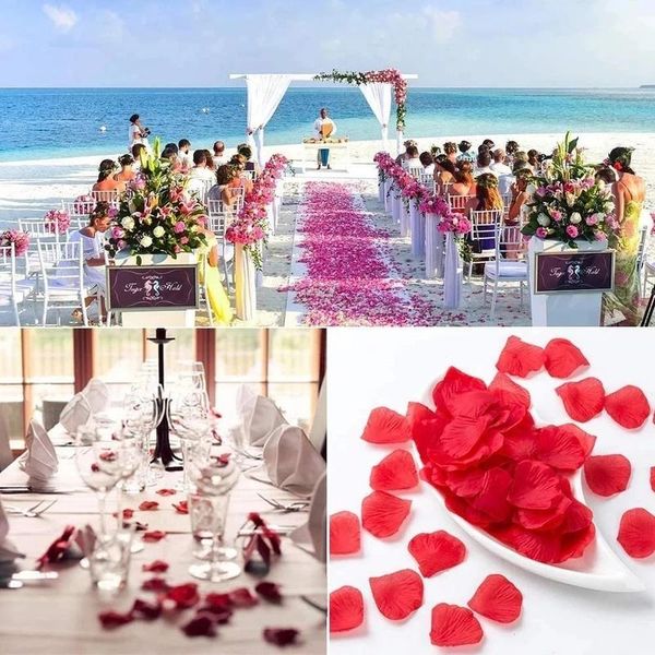 

decorative flowers & wreaths 200pcs artificial flower silk petals rose for valentine day wedding decoration colorful love romantic supplies