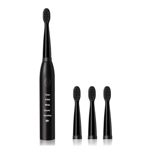

smart electric toothbrush suitable for children and adults sonic toothbrushes, 5 modes 2 minutes built-in timer, usb rechargeable