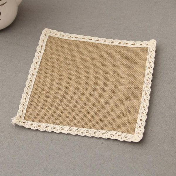 

mats & pads 1 pcs multi-style jute cloth creative diy home decoration bowl mat placemat coasters kitchen table