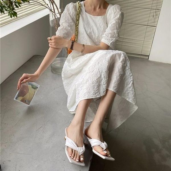 

sandals 2021 fashion women slipper thin low heel slides slip on summer elegant sandal brand outdoor flip flops sandalias chaussures, Black