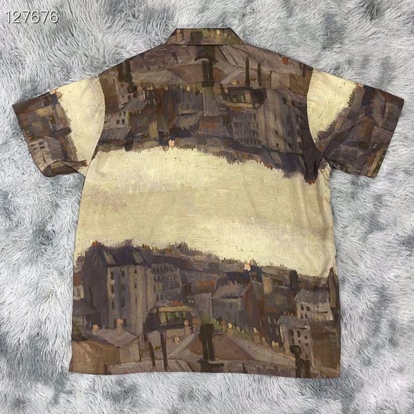 

men's casual shirts w1515 fashion 2021 runway luxury european design party style clothing, White;black