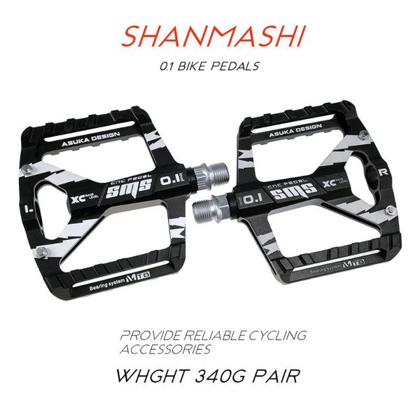 

bike pedals shanmashi aluminum alloy mtb road sealed bearings bicycle mountain parts accessories