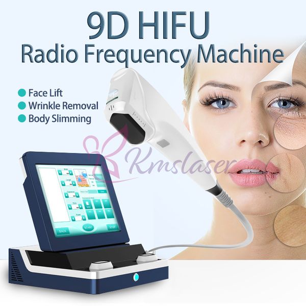 

portable 9d hifu machine with 8 cartridges face and body lifting wrinkle removal skin tightening slimming beauty equipment