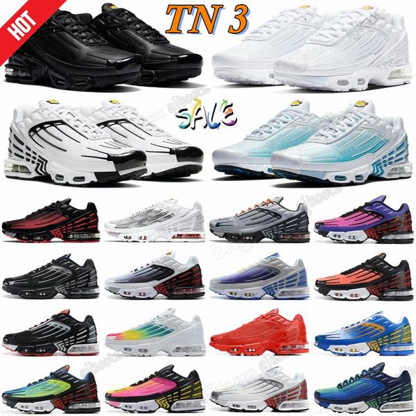 

running shoes tn plus mens running trainers black white shoe