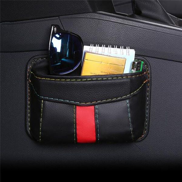 

car organizer arrival 1pc storage bag pocket cage seat door crack debris hanging mobile phone shelf box