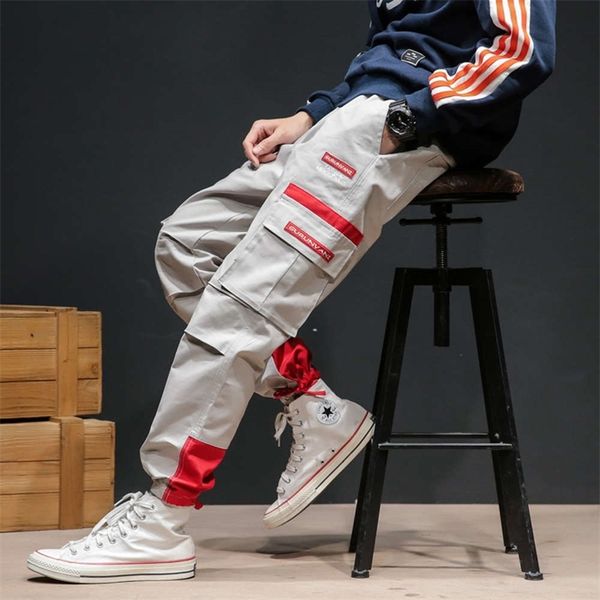 

pants men's large casual straight korean loose overalls mslm, Black