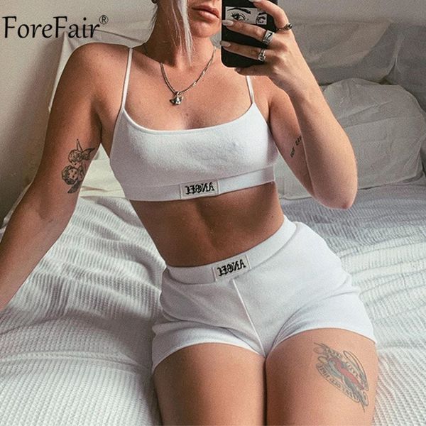

white women set embroidery backless crop spaghetti strap and mini shorts biker outfit party two piece sets, Black;white
