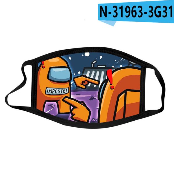 

game seri printed mask fashion chilen's washed cotton