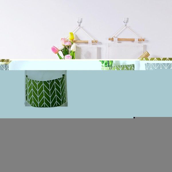 

storage boxes & bins 3 grids wall hanging bag wardrobe organizer toys container decor pocket pouch perchero home decoration accessories