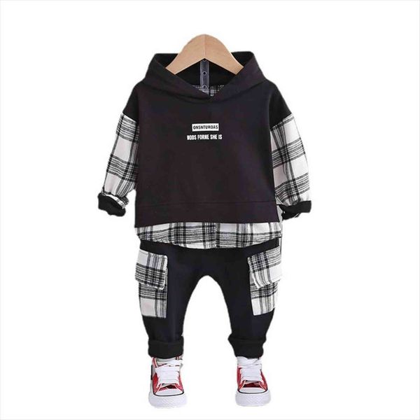 

spring autumn children letter clothes baby boys girls cartoon hoodies pants 2pcs sets kids toddler clothing infant tracksuit, White