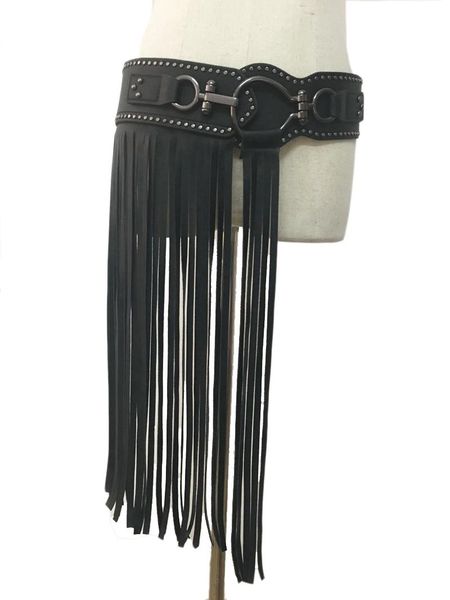 

belts 50cm long fringe belt designer for women ceinture femme tassels extravagant accessorie, Black;brown