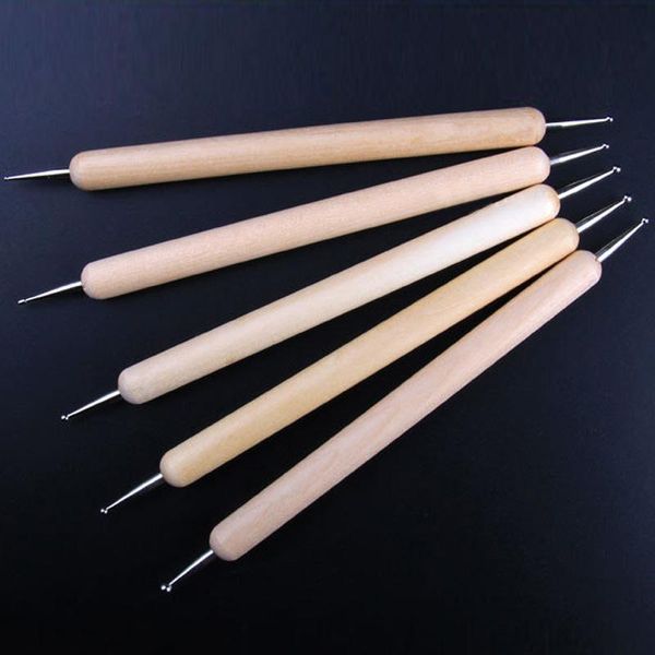 

craft tools manicure dotting shaping hollow brush pen carving emboss nail art sculpture acrylic rhinestone crystal silicone head