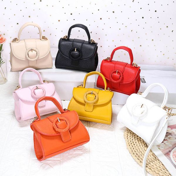 

teenage girls handbags kids bag girl bags childrens accessories mini one-shoulder fashion leather handbag purses b6795, Black