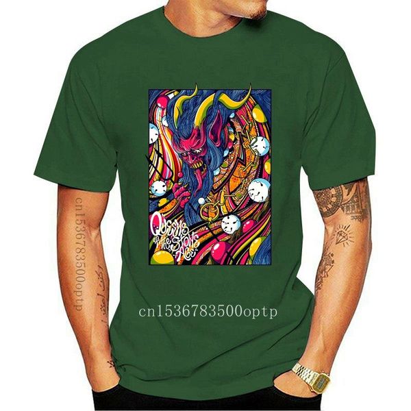 

men's t-shirts vintage queens of the stones age london t shirt reprint 2021 3d t-shirt men plus size cotton tee, White;black