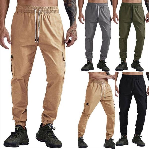 

side pockets cargo harem hip women pants hop casual male tatical joggers trousers fashion streetwear high street, Black