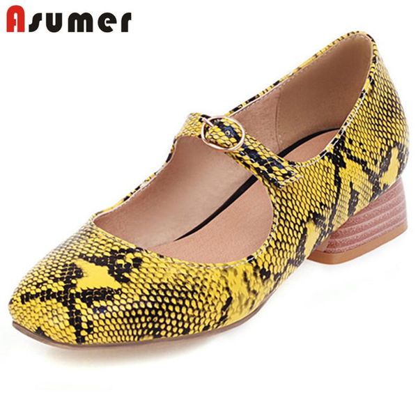 

dress shoes asumer 2021 big size 33-43 women pumps round toe buckle spring summer single comfortable concise casual ladies, Black