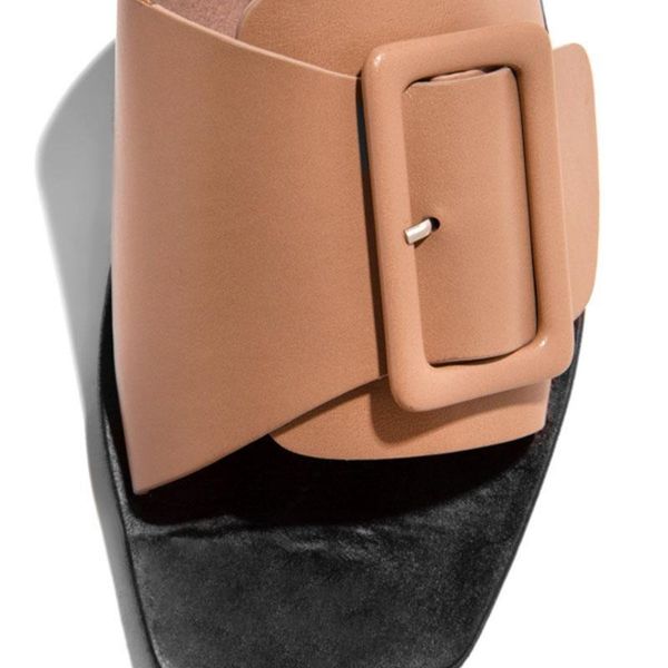 

slippers summer women shoes ladies beach buckle strap for female square toe fashion solid color flats tjyc, Black