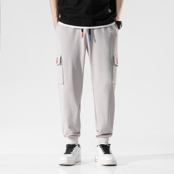 

men's pants 2021 autumn korean style of trendy brand ins simple sports casual loose breathable all-match, Black