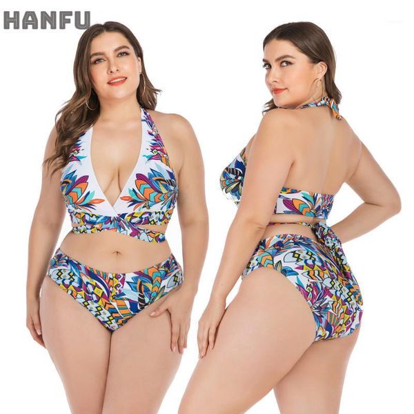 

women plus size bikini swimwear swimsuit bikinis set floral big larges swimming swim suit beachwear bathing wear women's, White;black