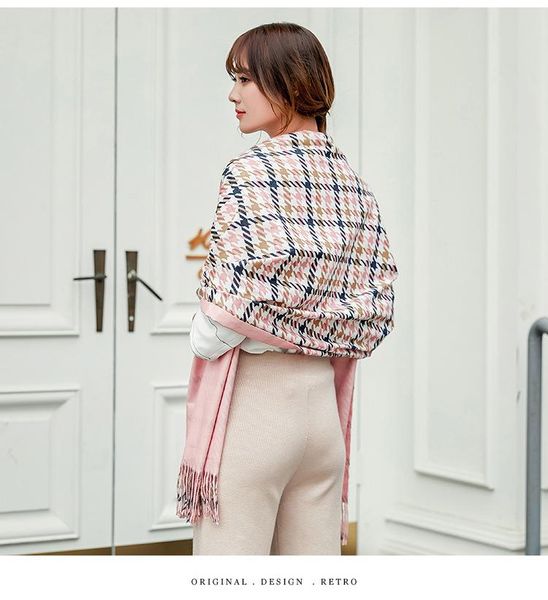 

fall winter scarf shawl print long warm scarves plaid for women bandanas