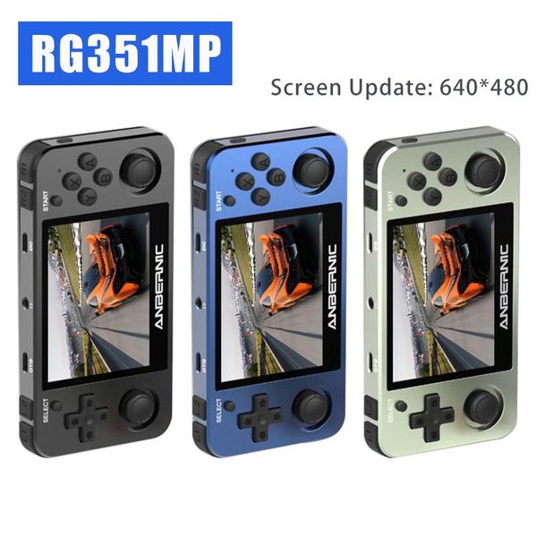 

portable game players anbernic rg351mp retro console handheld player 3.5 inch ips screen support ps1 games external wifi