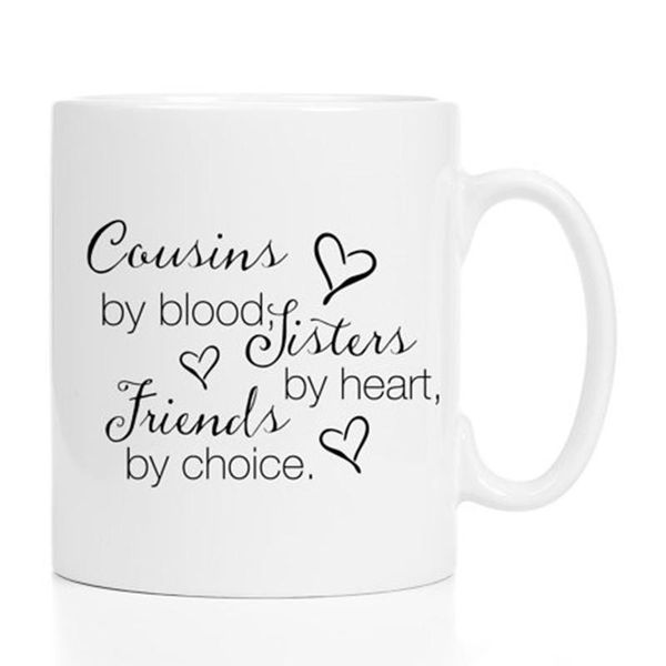 

gifts for cousins / cousin mug by blood friends gift 11 oz. mugs